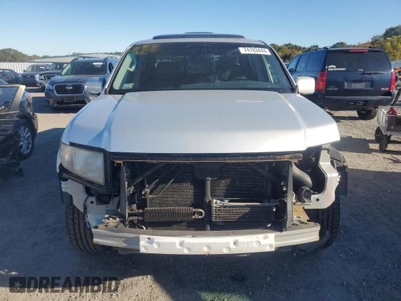 2006 Honda Ridgeline RTL with VIN 2HJYK16556H502461, listed as a Copart auction lot 74783444 with 204,253 mi miles and Clean Title. Bid and sale history available at carsss.com. Image 5.