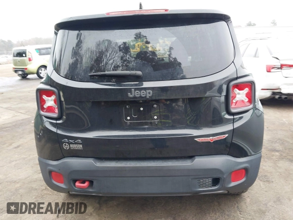 2015 Jeep Renegade Trailhawk with VIN ZACCJBCT0FPC45038, listed as a IAAI auction lot 41796152 with 91,456 mi miles and . Bid and sale history available at DreamBid. Image 16.