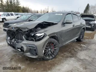 2023 BMW X6 xDrive40i with VIN 5UXCY6C06P9P20878, listed as a Copart auction lot 45593785 with 0 mi miles and Salvage Title. Bid and sale history available at carsss.com. Image 1.
