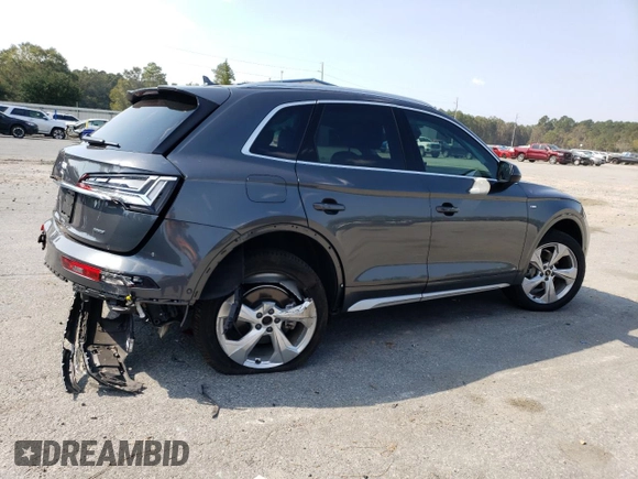 2023 Audi Q5 S line Prestige with VIN WA1FAAFY1P2196808, listed as a Copart auction lot 75560314 with 17,286 mi miles and Salvage Title. Bid and sale history available at carsss.com. Image 3.
