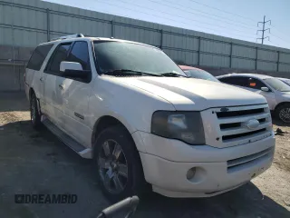 2007 Ford Expedition EL Limited with VIN 1FMFK19537LA13161, listed as a Copart auction lot 74686214 with 0 mi miles and Salvage Title. Bid and sale history available at carsss.com. Image 4.