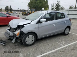 2024 Mitsubishi Mirage ES z VIN ML32AUHJ8RH002459, wystawiony jako Copart lot #53481835 z przebiegiem 30 068 mil mil oraz Szkoda całkowita • Salvage title. Historia ofert i sprzedaży dostępna na DreamBid. Obrazek 1.
