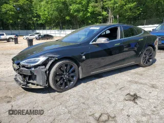 2017 Tesla Model S 100D z VIN 5YJSA1E28HF192397, wystawiony jako Copart lot #55455995 z przebiegiem 90 534 mil mil oraz Szkoda całkowita • Salvage title. Historia ofert i sprzedaży dostępna na DreamBid. Obrazek 1.
