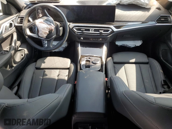 2023 BMW i4 eDrive35 with VIN WBY43AW02PFR38903, listed as a Copart auction lot 58691344 with 5,166 mi miles and Salvage Title. Bid and sale history available at carsss.com. Image 8.