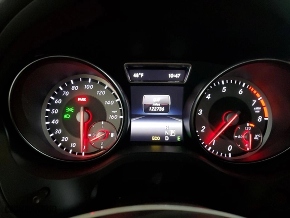 2014 Mercedes-Benz CLA-Class CLA 250 with VIN WDDSJ4EB0EN027450, listed as a Copart auction lot 43827955 with 122,736 mi miles and Salvage Title. Bid and sale history available at carsss.com. Image 9.