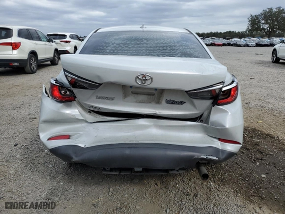2020 Toyota Yaris Sedan L with VIN 3MYDLBYV8LY716810, listed as a Copart auction lot 45593825 with 50,426 mi miles and Salvage Title. Bid and sale history available at carsss.com. Image 6.