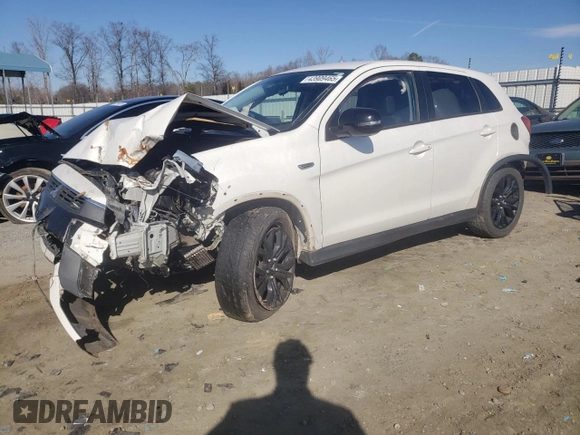 2017 Mitsubishi Outlander Sport ES 2.0 with VIN JA4AP3AU0HZ067735, listed as a Copart auction lot 43909465 with 92,051 mi miles and Salvage Title. Bid and sale history available at carsss.com. Image 1.