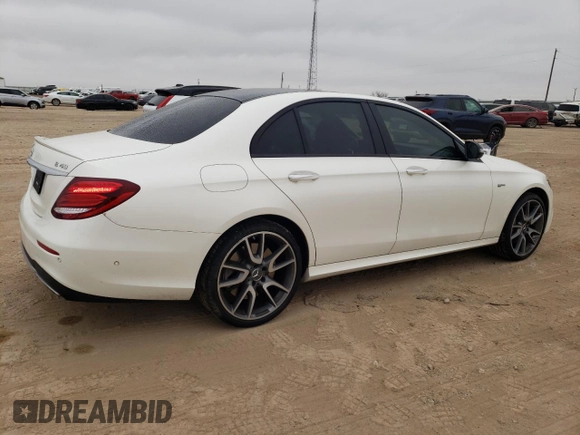 2018 Mercedes-Benz E-Class AMG E 43 with VIN WDDZF6EB3JA395411, listed as a Copart auction lot 86502184 with 72,626 mi miles and Salvage Title. Bid and sale history available at carsss.com. Image 3.