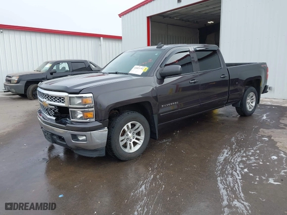 2015 Chevrolet Silverado 1500 LT with VIN 3GCUKREC6FG155529, listed as a IAAI auction lot 41821751 with 157,419 mi miles. Bid and sale history available at carsss.com. Image 2.