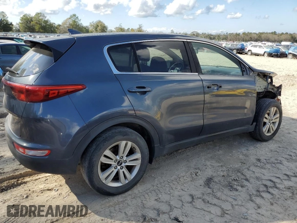 2017 Kia Sportage LX with VIN KNDPM3AC1H7166981, listed as a Copart auction lot 44185085 with 201,734 mi miles and Salvage Title. Bid and sale history available at DreamBid. Image 3.