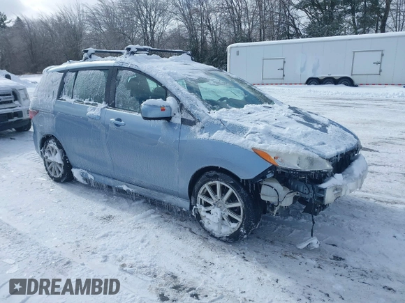 2012 Mazda Mazda5 Grand Touring with VIN JM1CW2DL4C0115863, listed as a IAAI auction lot 41588193 with 144,206 mi miles. Bid and sale history available at carsss.com. Image 1.