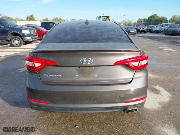 2016 Hyundai Sonata 2.4L SE with VIN 5NPE24AF9GH380687, listed as a IAAI auction lot 41274584 with 158,294 mi miles. Bid and sale history available at carsss.com. Image 16.