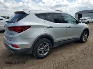 2017 Hyundai Santa Fe 2.4L z VIN 5XYZTDLB9HG466552, wystawiony jako Copart lot #57265315 z przebiegiem 123 390 mil mil oraz Czysty tytuł • Clean title. Historia ofert i sprzedaży dostępna na DreamBid. Obrazek 3.