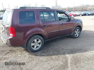 2009 Honda Pilot EX-L with VIN 5FNYF48689B022215, listed as a IAAI auction lot 41817432 with Not Provided miles and . Bid and sale history available at carsss.com. Image 4.