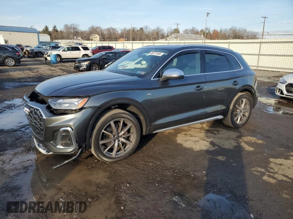 2022 Audi SQ5 Premium Plus with VIN WA1B4AFY8N2091606, listed as a Copart auction lot 86721464 with 10,869 mi miles and Salvage Title. Bid and sale history available at carsss.com. Image 1.