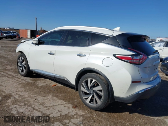 2017 Nissan Murano S with VIN 5N1AZ2MG5HN122702, listed as a IAAI auction lot 41694987 with 126,067 mi miles and . Bid and sale history available at carsss.com. Image 3.