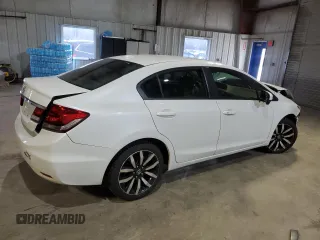 2015 Honda Civic EX-L with VIN 19XFB2F95FE017088, listed as a Copart auction lot 53181705 with 98,353 mi miles and Clean Title. Bid and sale history available at carsss.com. Image 3.