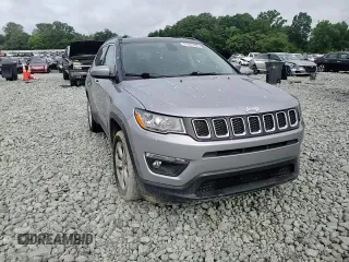 2018 Jeep Compass Latitude with VIN 3C4NJDBBXJT253193, listed as a Copart auction lot 61025465 with 80,850 mi miles and Salvage title. Bid and sale history available at DreamBid. Image 14.