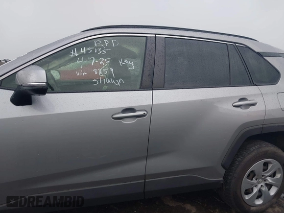 2019 Toyota RAV4 LE with VIN JTMG1RFV6KD508259, listed as a IAAI auction lot 41984772 with 101,606 mi miles. Bid and sale history available at carsss.com. Image 14.
