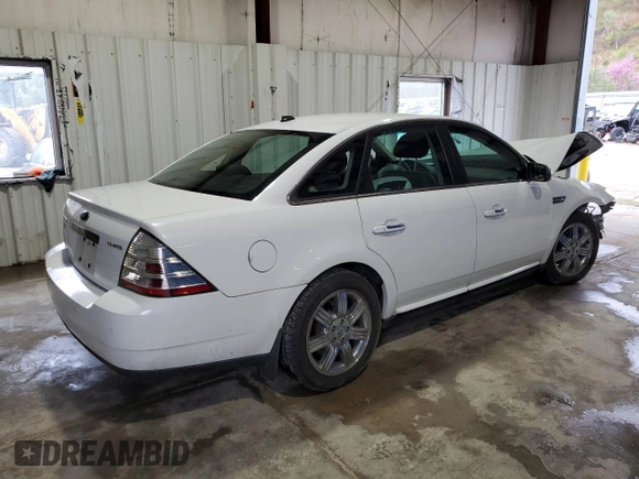 2008 Ford Taurus Limited with VIN 1FAHP25W68G137797, listed as a Copart auction lot 51628665 with 141,125 mi miles and Salvage Title. Bid and sale history available at DreamBid. Image 3.