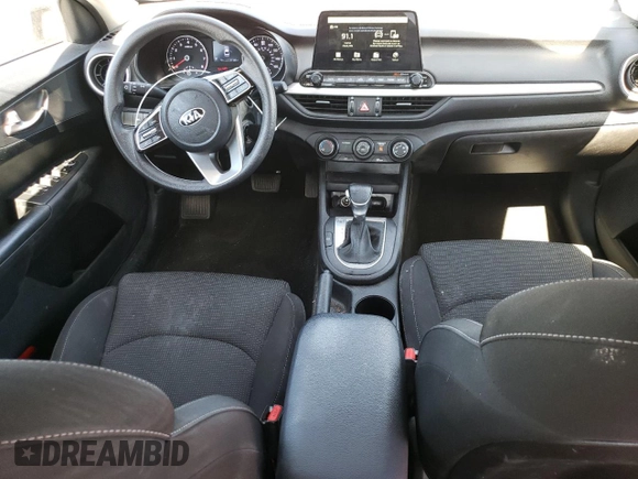 2021 Kia Forte FE with VIN 3KPF24AD0ME361061, listed as a Copart auction lot 49776185 with 57,163 mi miles and Salvage title. Bid and sale history available at DreamBid. Image 8.