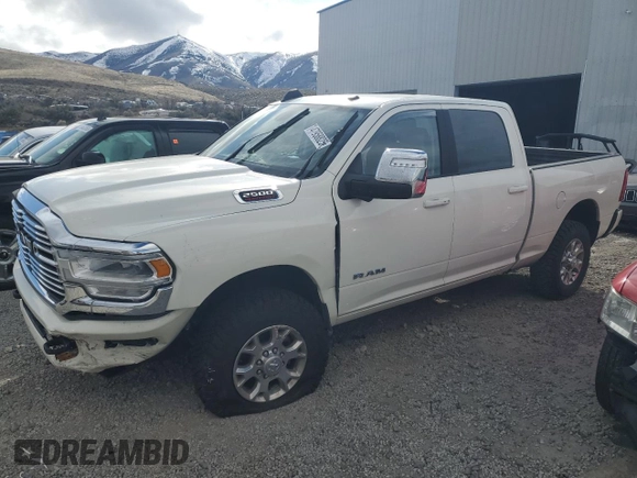 2023 Ram 2500 Laramie with VIN 3C6UR5FJ1PG591070, listed as a Copart auction lot 47958825 with 15,623 mi miles and Salvage title. Bid and sale history available at DreamBid. Image 1.