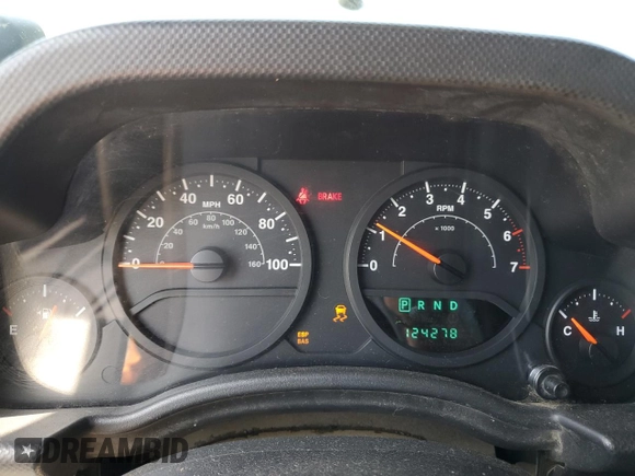 2007 Jeep Wrangler X with VIN 1J4FA24117L202063, listed as a Copart auction lot 54348275 with 124,278 mi miles and Clean title. Bid and sale history available at DreamBid. Image 9.