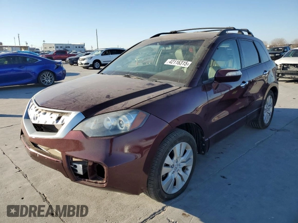 2010 Acura RDX with VIN 5J8TB1H2XAA007831, listed as a Copart auction lot 42116315 with 159,184 mi miles and Clean Title. Bid and sale history available at carsss.com. Image 1.
