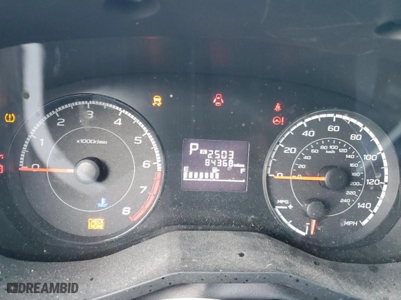 2019 Subaru Impreza Premium with VIN 4S3GKAC67K3621591, listed as a Copart auction lot 43916715 with 84,368 mi miles and Salvage Title. Bid and sale history available at carsss.com. Image 9.