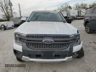 2024 Ford Ranger LARIAT with VIN 1FTER4KH7RLE06567, listed as a Copart auction lot 76637684 with 0 mi miles and Salvage Title. Bid and sale history available at carsss.com. Image 5.