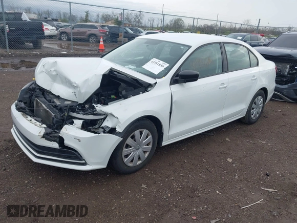 2015 Volkswagen Jetta Sedan 2.0L S with VIN 3VW2K7AJ5FM313969, listed as a IAAI auction lot 41951550 with 104,735 mi miles. Bid and sale history available at carsss.com. Image 2.