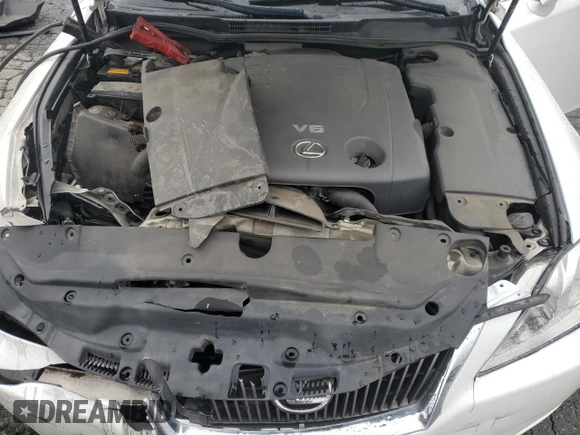 2010 Lexus IS 250 with VIN JTHBF5C26A5107557, listed as a Copart auction lot 54935835 with 133,132 mi miles and Salvage title. Bid and sale history available at DreamBid. Image 11.