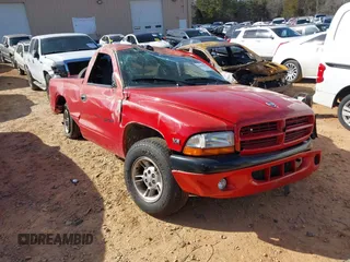 1999 Dodge Dakota SLT with VIN 1B7FL26X2XS237301, listed as a IAAI auction lot 41416307 with 1 mi miles. Bid and sale history available at carsss.com. Image 1.