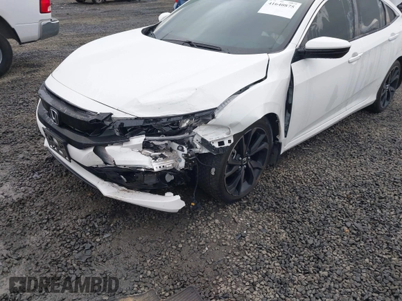 2020 Honda Civic Sedan Sport with VIN 19XFC2F87LE216756, listed as a IAAI auction lot 41640875 with 45,666 mi miles. Bid and sale history available at carsss.com. Image 6.