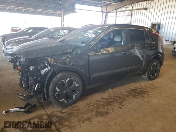 2023 Kia Niro Wind with VIN KNDCR3L17P5029789, listed as a Copart auction lot 49267625 with 56,079 mi miles and Salvage Title. Bid and sale history available at carsss.com. Image 1.