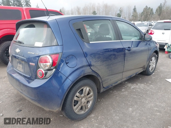 2013 Chevrolet Sonic LT with VIN 1G1JC6SB0D4205841, listed as a IAAI auction lot 41360755 with 137,150 mi miles. Bid and sale history available at carsss.com. Image 4.