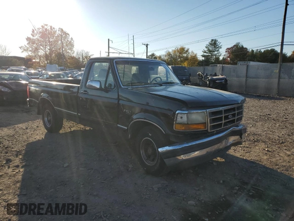 1992 Ford F-150 with VIN 1FTDF15Y9NLA29099, listed as a Copart auction lot 76238474 with 235,130 mi miles and Salvage Title. Bid and sale history available at carsss.com. Image 4.