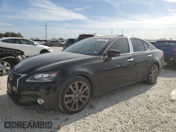 2015 Lexus GS 350 with VIN JTHBE1BL8FA007853, listed as a Copart auction lot 49053555 with 114,231 mi miles and Salvage title. Bid and sale history available at DreamBid. Image 1.