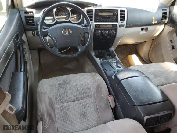 2005 Toyota 4Runner SR5 with VIN JTEZU14R250053554, listed as a Copart auction lot 49553385 with 334,564 mi miles and Clean Title. Bid and sale history available at carsss.com. Image 8.