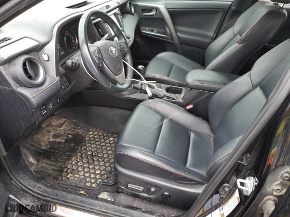 2016 Toyota RAV4 SE with VIN 2T3JFREV5GW523337, listed as a Copart auction lot 47334875 with 95,635 mi miles and Salvage Title. Bid and sale history available at carsss.com. Image 7.