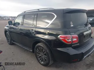 2019 Nissan Armada Platinum z VIN JN8AY2NF0K9351290, wystawiony jako IAAI lot #41234737 z przebiegiem 118 737 mil mil oraz . Historia ofert i sprzedaży dostępna na DreamBid. Obrazek 3.