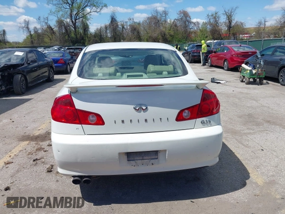 2005 Infiniti G35 with VIN JNKCV51F05M311537, listed as a IAAI auction lot 42051242 with 205,105 mi miles and . Bid and sale history available at carsss.com. Image 17.
