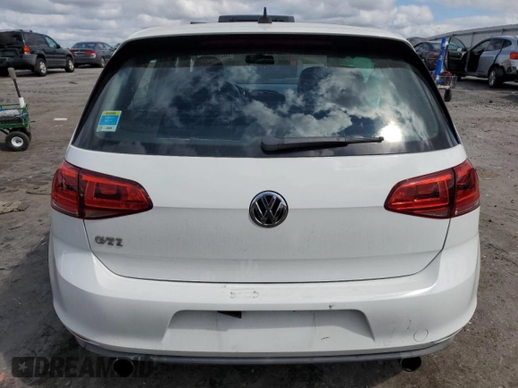 2016 Volkswagen Golf GTI SE with VIN 3VW4T7AU7GM010628, listed as a Copart auction lot 70206094 with 75,965 mi miles and Salvage Title. Bid and sale history available at carsss.com. Image 6.