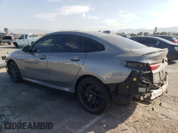 2022 BMW 2 Series M235i xDrive with VIN WBA13AL02N7K71926, listed as a Copart auction lot 63518154 with 31,422 mi miles and Salvage Title. Bid and sale history available at carsss.com. Image 2.