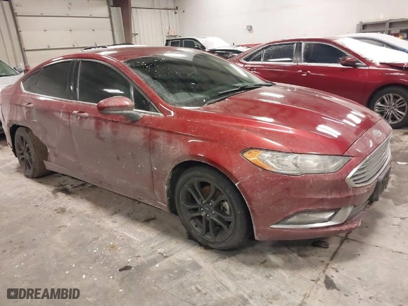 2018 Ford Fusion SE with VIN 3FA6P0HD8JR203884, listed as a IAAI auction lot 41608304 with 73,228 mi miles. Bid and sale history available at carsss.com. Image 1.