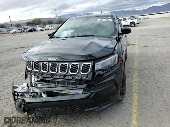 2025 Jeep Compass Sport with VIN 3C4NJDAN8ST503124, listed as a Copart auction lot 48142925 with 4,699 mi miles and Salvage title. Bid and sale history available at DreamBid. Image 13.