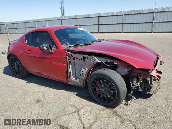 2017 Mazda MX-5 Miata Club with VIN JM1NDAL78H0100190, listed as a Copart auction lot 73037454 with 66,132 mi miles and Salvage title. Bid and sale history available at DreamBid. Image 4.