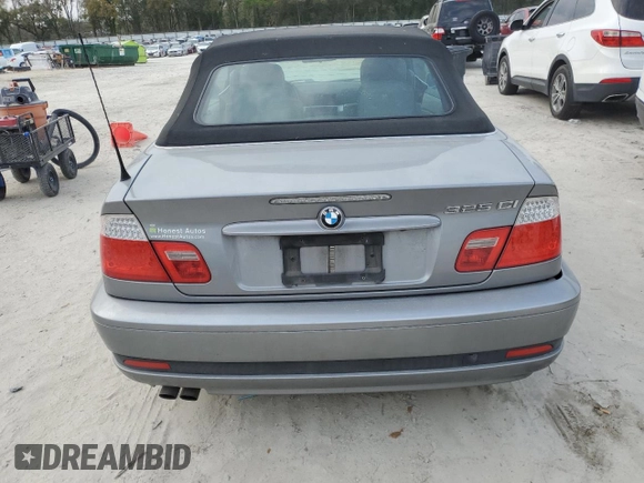 2005 BMW 3 Series 325Ci with VIN WBABW33465PG98927, listed as a Copart auction lot 47811105 with 176,868 mi miles and Salvage Title. Bid and sale history available at carsss.com. Image 6.