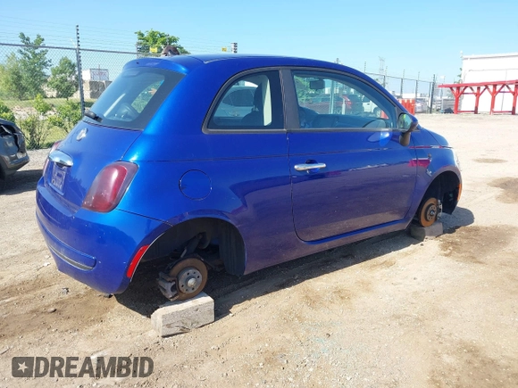 2012 FIAT 500 Pop with VIN 3C3CFFAR8CT114609, listed as a IAAI auction lot 42578651 with 126,922 mi miles and . Bid and sale history available at DreamBid. Image 4.