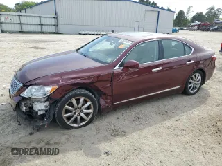 2008 Lexus LS 460 with VIN JTHBL46F285079509, listed as a Copart auction lot 52600035 with 208,811 mi miles and Clean Title. Bid and sale history available at carsss.com. Image 1.